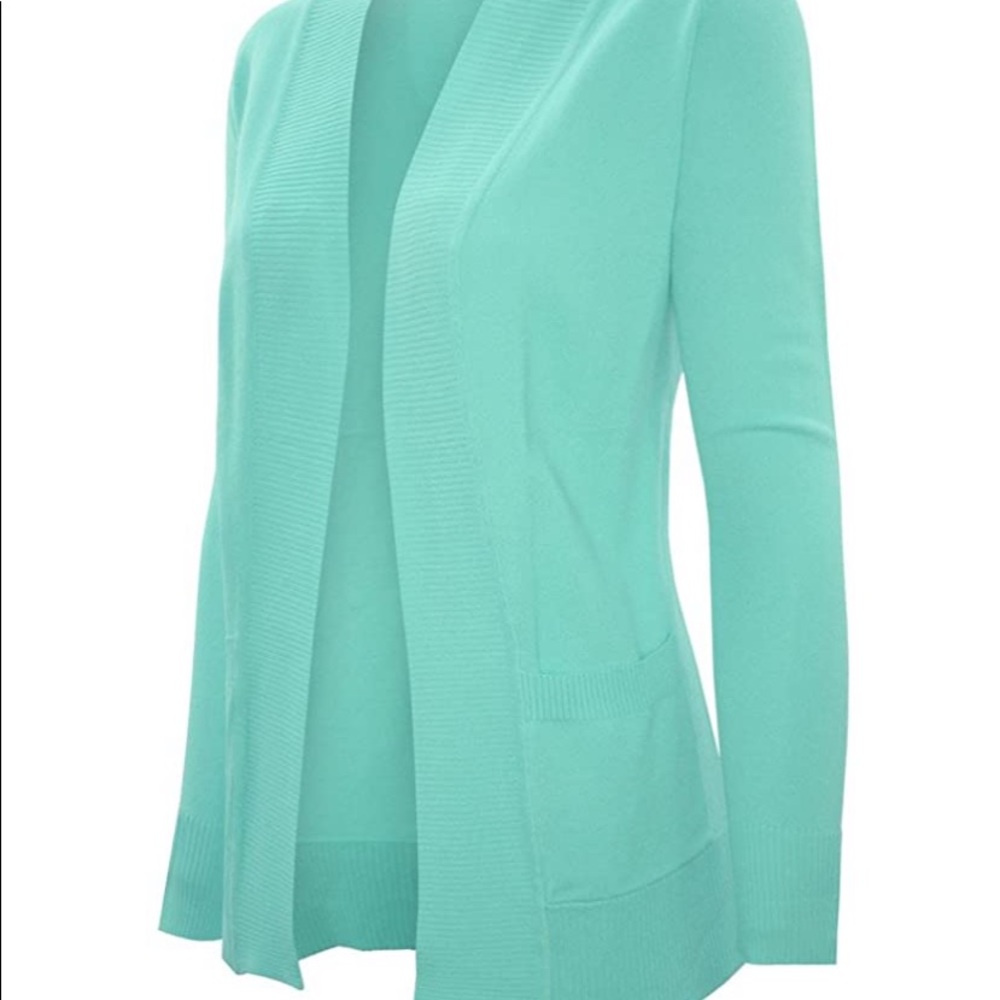 Mint green cardigan